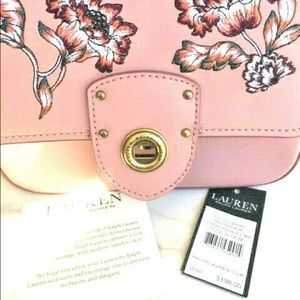 Lauren Ralph Lauren Millbrook Rose Bloom Chain Crossbody NWT